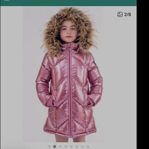 Appaman Kids Metallic Pink Long Coat